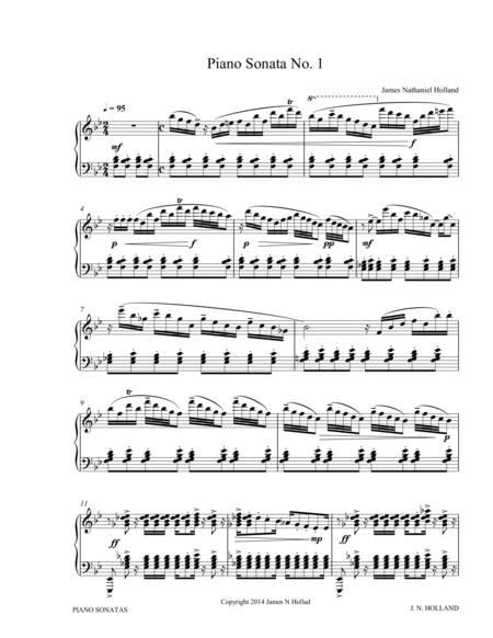 New Piano Sonatas 1 2 and 3 James Nathaniel Holland image number null