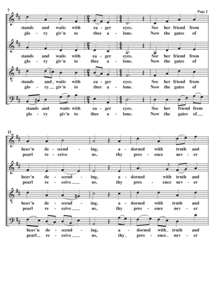 Sleepers Awake (Wachet Auf) A Cappella SATB image number null