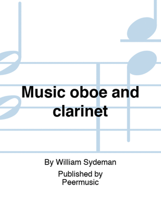 Music oboe and clarinet