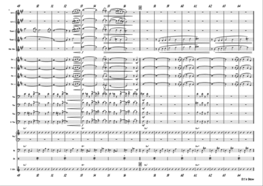 D.J.s Dream - Latin/Samba - Big Band Jazz Ensemble scores gallery preview page 4