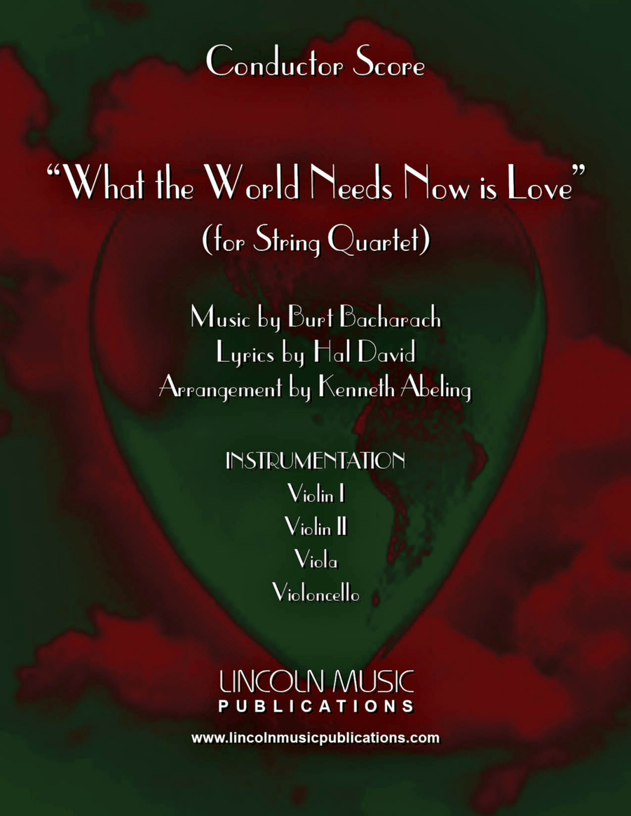 What The World Needs Now Is Love String Quartet scores gallery preview page 1