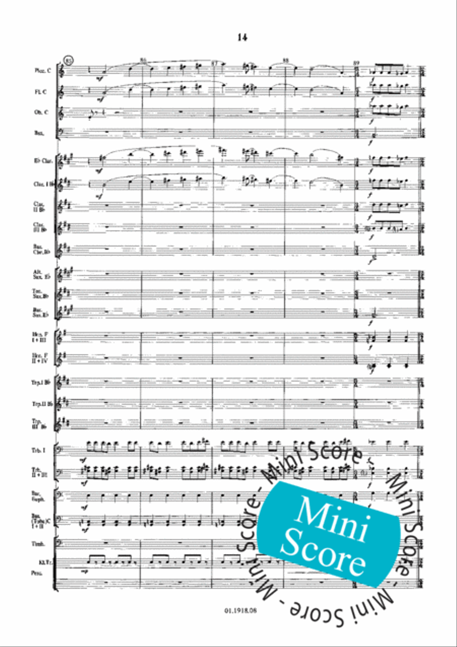 Overture for an Imaginary Play Concert Band scores gallery preview page 18