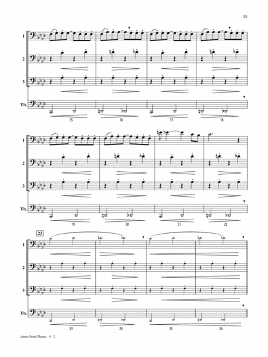 Solos, Duets & Trios for Winds -- Movie Favorites Small Ensemble scores gallery preview page 4