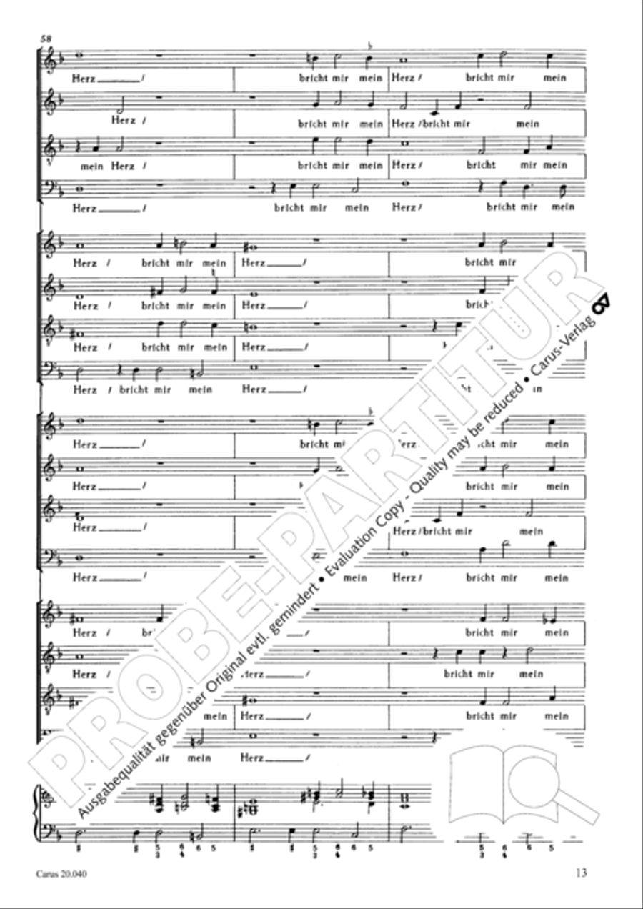 Is Ephraim my dear son? (Ist nicht Ephraim mein teurer Sohn) 4-Part scores gallery preview page 14
