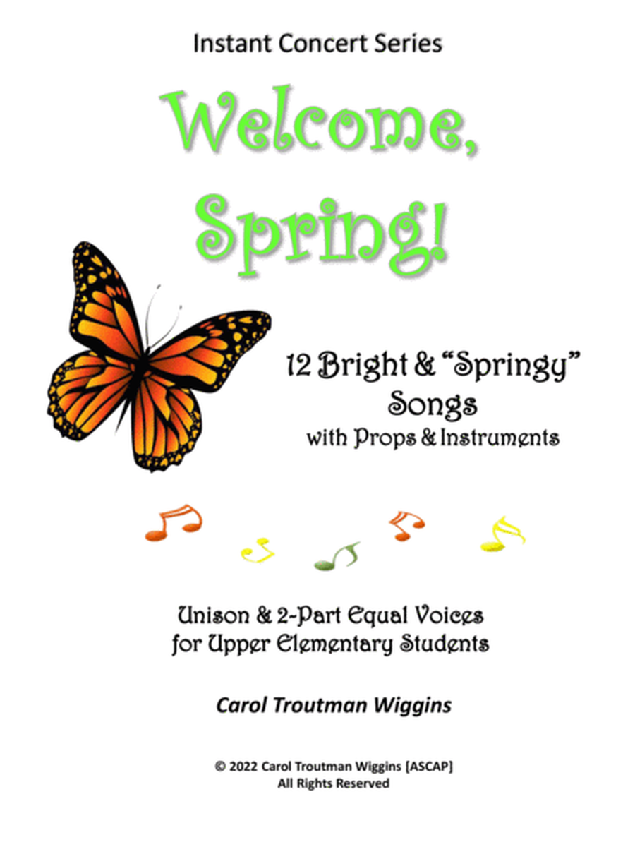 Welcome, Spring! (12 Bright & "Springy" Songs with Props & Instruments) image number null