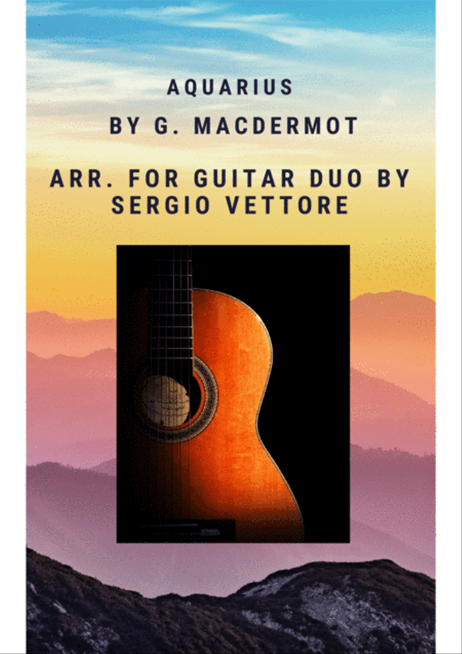 Aquarius (translation) Guitar scores gallery preview page 1