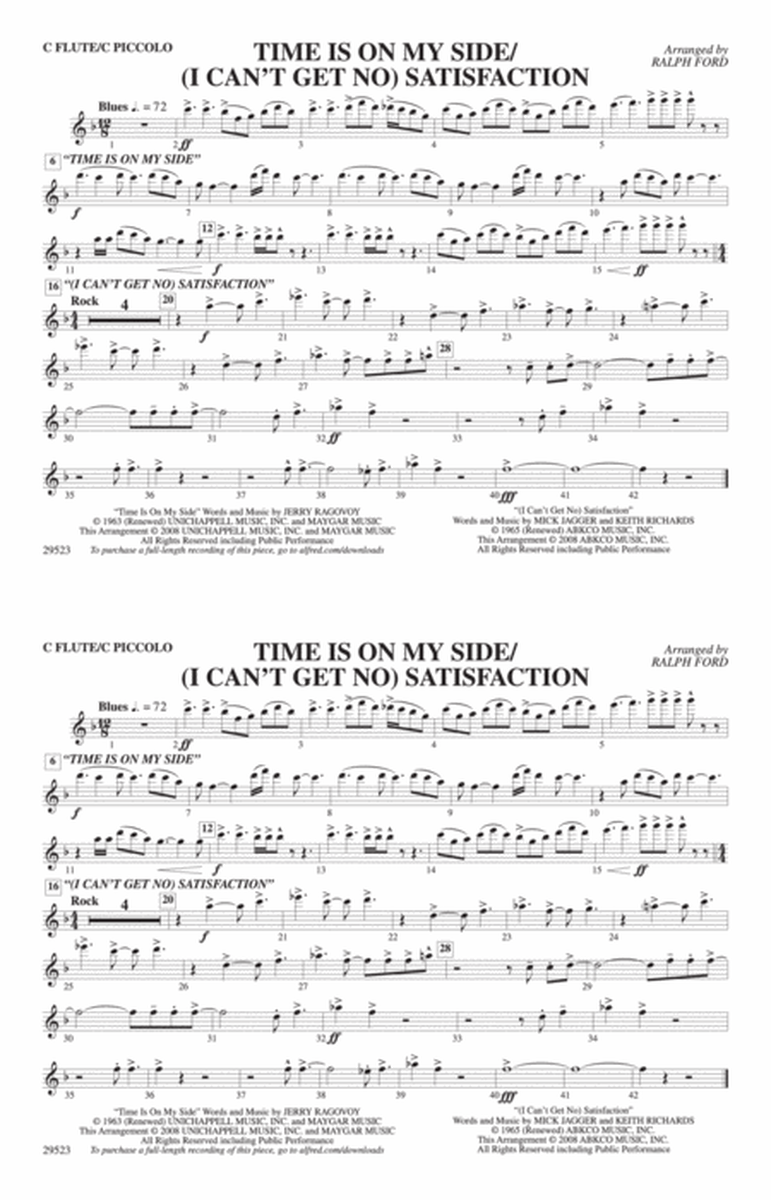 Time Is on My Side / Satisfaction: Flute