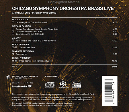 Cso Brass Live (Hyrbid SACD)