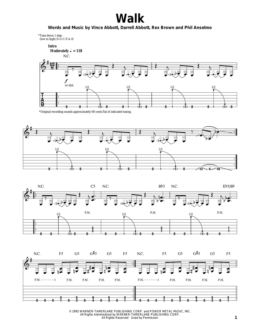 Walk Walk Acoustic Guitar scores gallery preview page 1