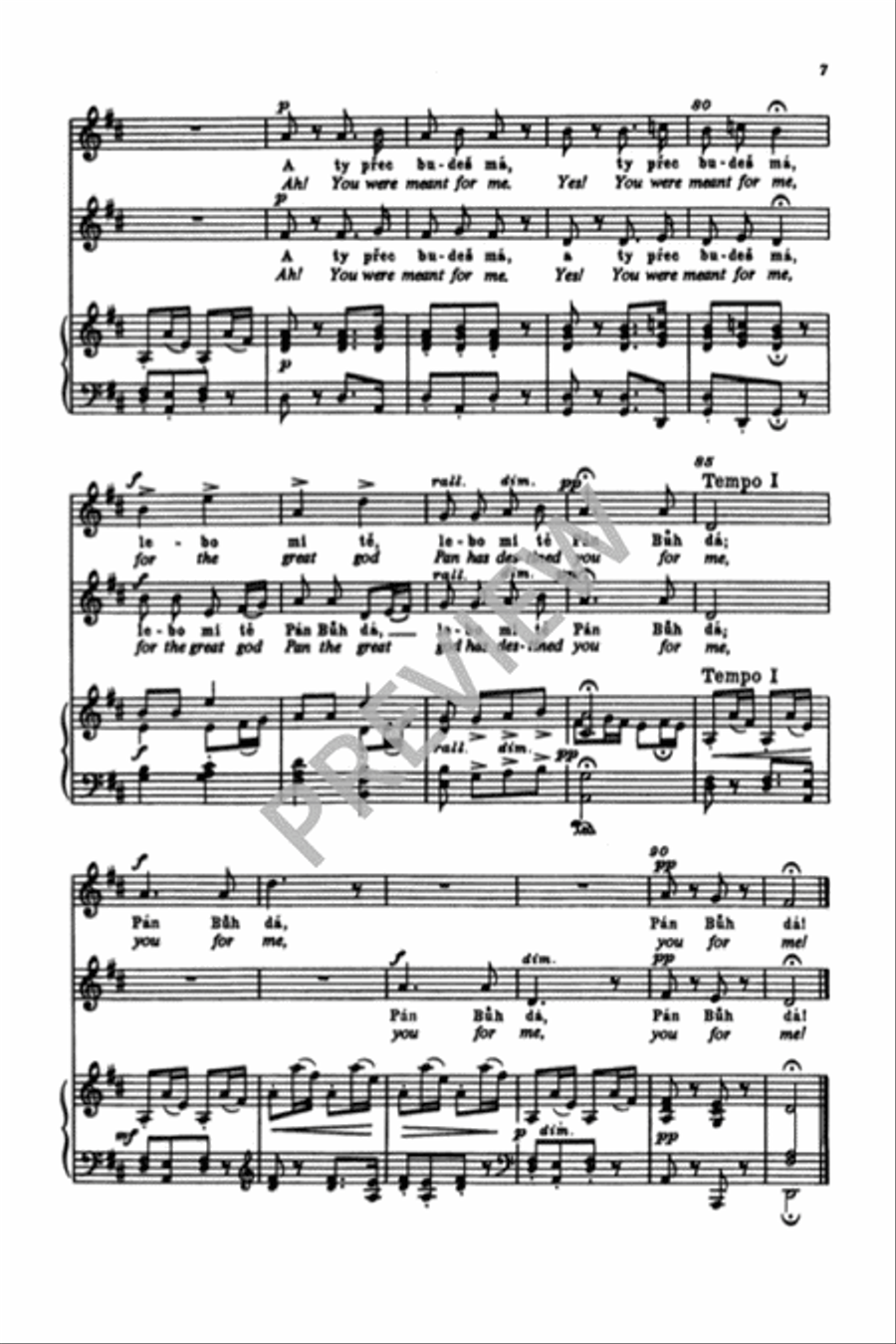 Flow, Danube, Ebb and Flow (from Moravian Duets) 2-Part scores gallery preview page 8