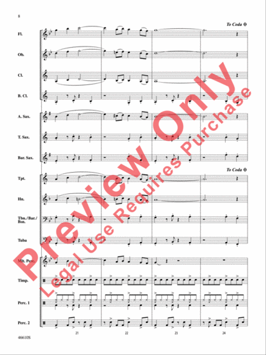 Sahara Adventure Concert Band scores gallery preview page 9