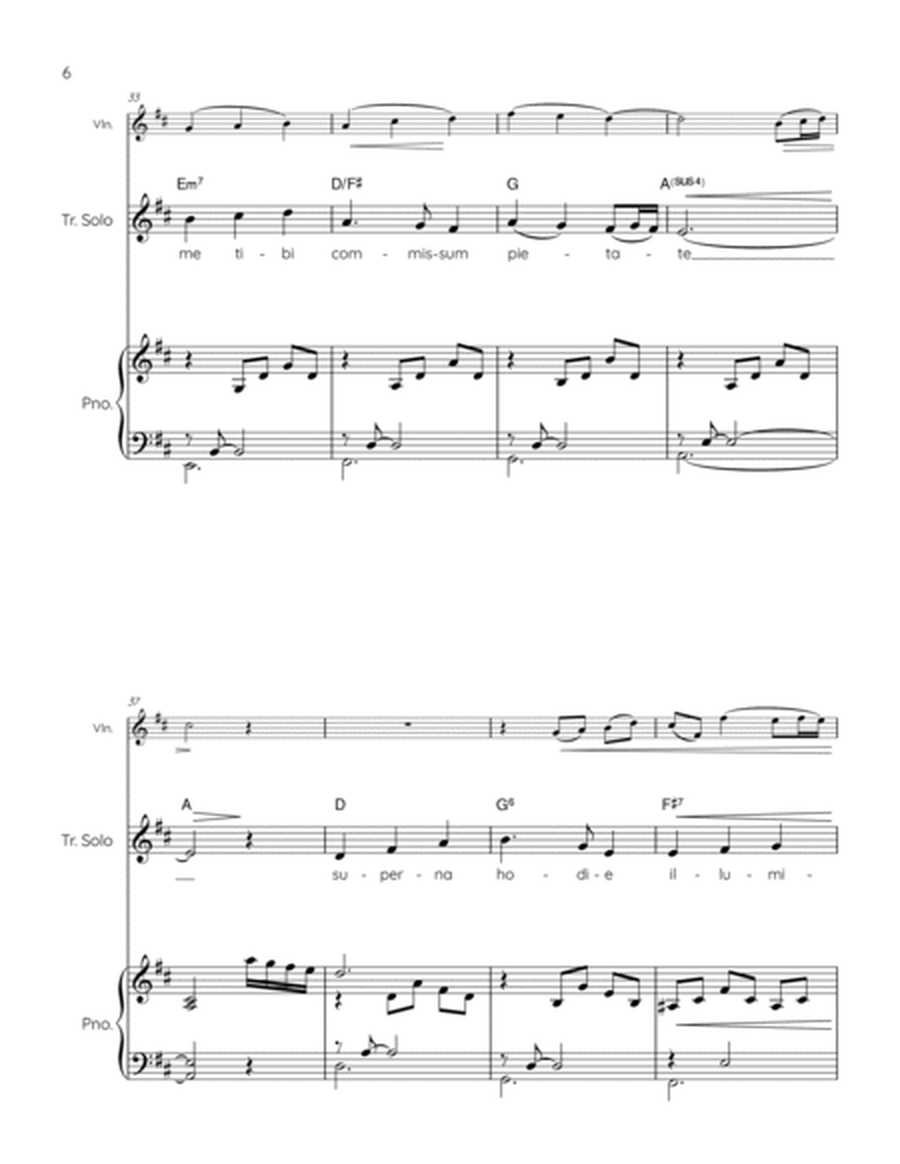 ANGEL OF GOD - treble solo, piano and violin image number null
