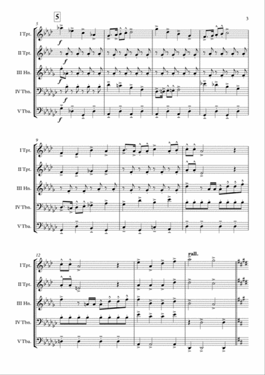 God Bless Us Everyone God Bless Us Everyone Brass Quintet scores gallery preview page 4