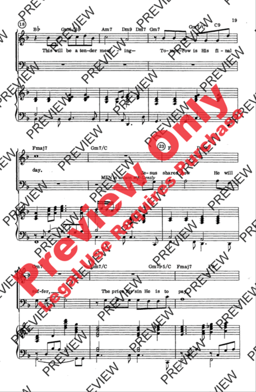 Then Came Sunday 4-Part scores gallery preview page 10