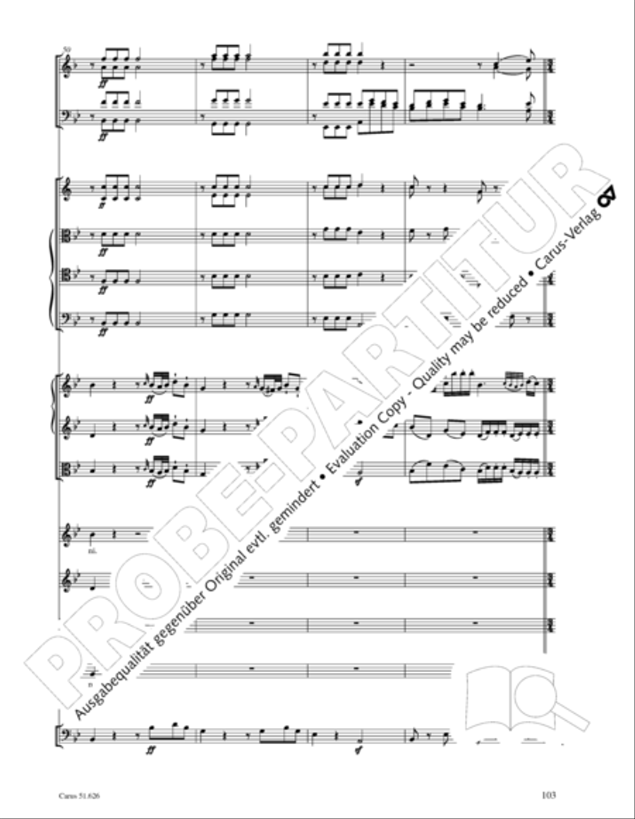 Missa longa in C major (Missa longa in C) 4-Part scores gallery preview page 115