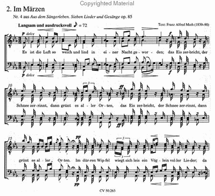 Weltliche Musik fur Mannerchor a cappella