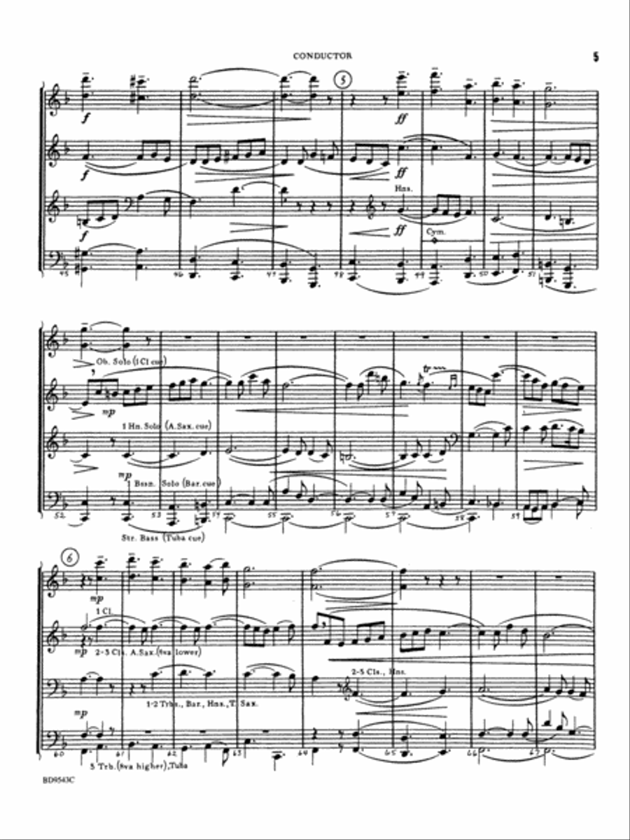 Three Chorale Preludes: Score Concert Band scores gallery preview page 5