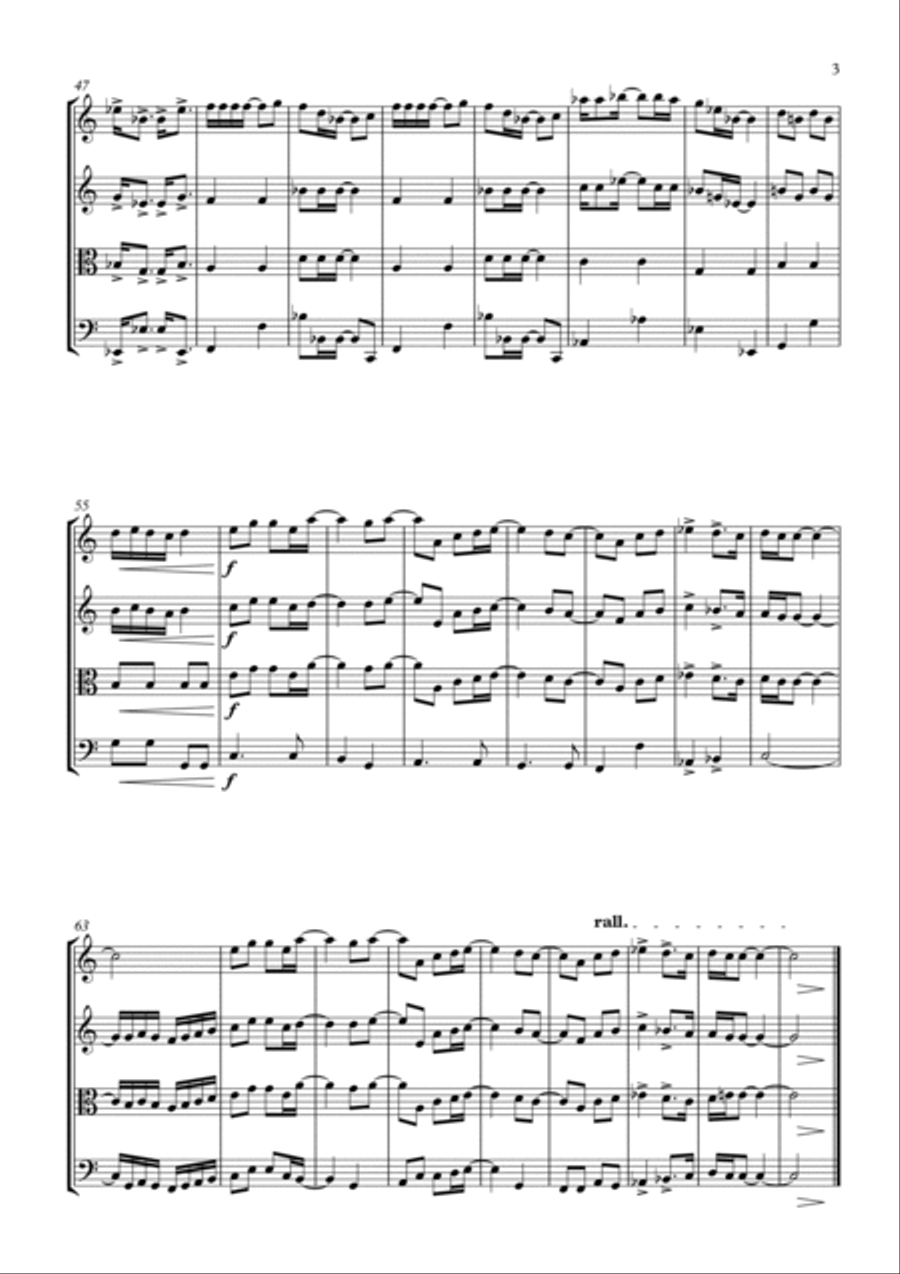 God Gave Rock And Roll To You String Quartet scores gallery preview page 3