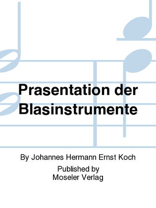 Prasentation der Blasinstrumente