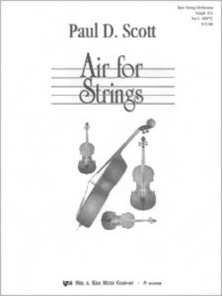 Book cover for Air For Strings - Score