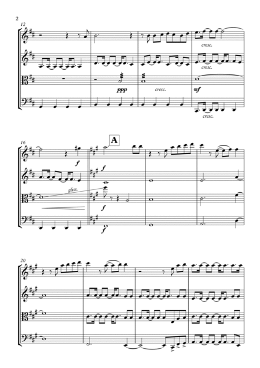 Euphoria String Quartet scores gallery preview page 3