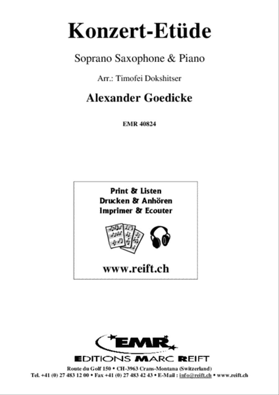 Konzert-Etude Soprano Saxophone scores gallery preview page 2
