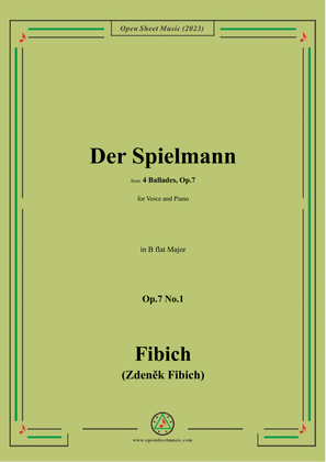 Fibich-Der Spielmann,in B flat Major