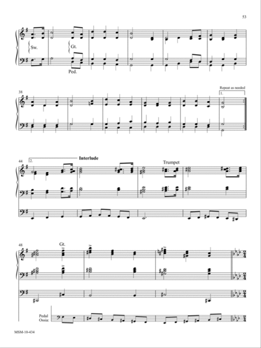To God Be the Glory To God Be the Glory Organ scores gallery preview page 3