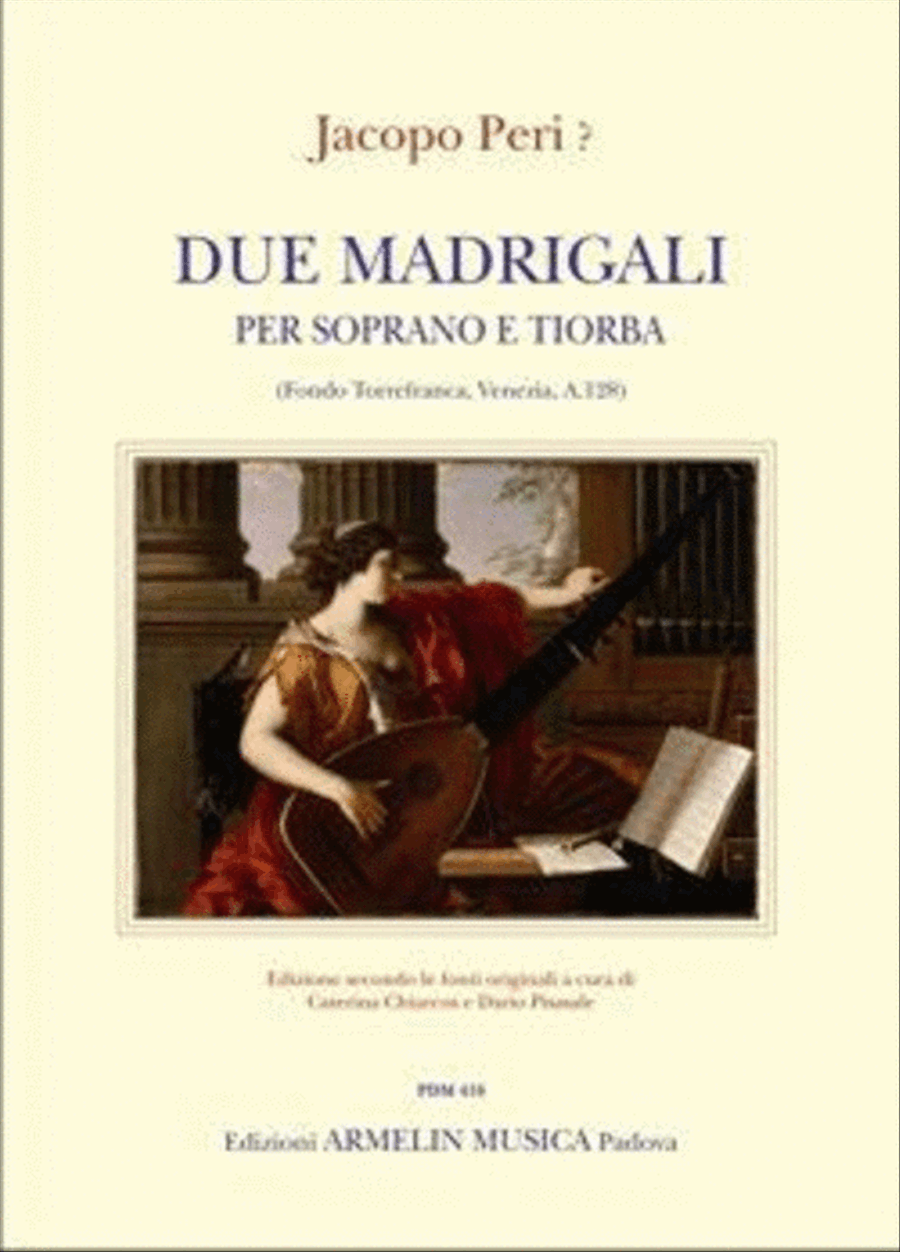 Due Madrigali Per Soprano Tiorba e Basso Soprano Voice scores gallery preview page 1