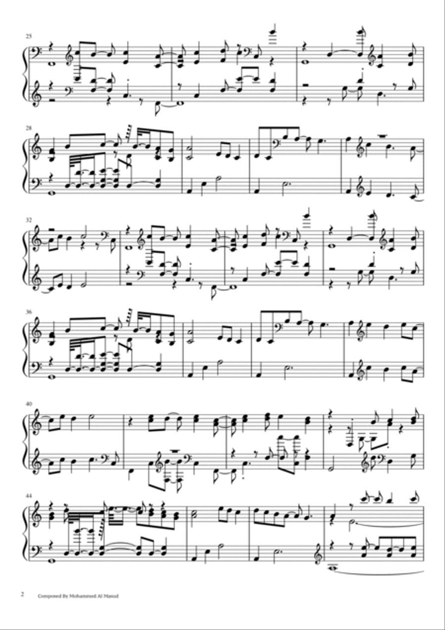 yaslam yaslam Piano Solo scores gallery preview page 2