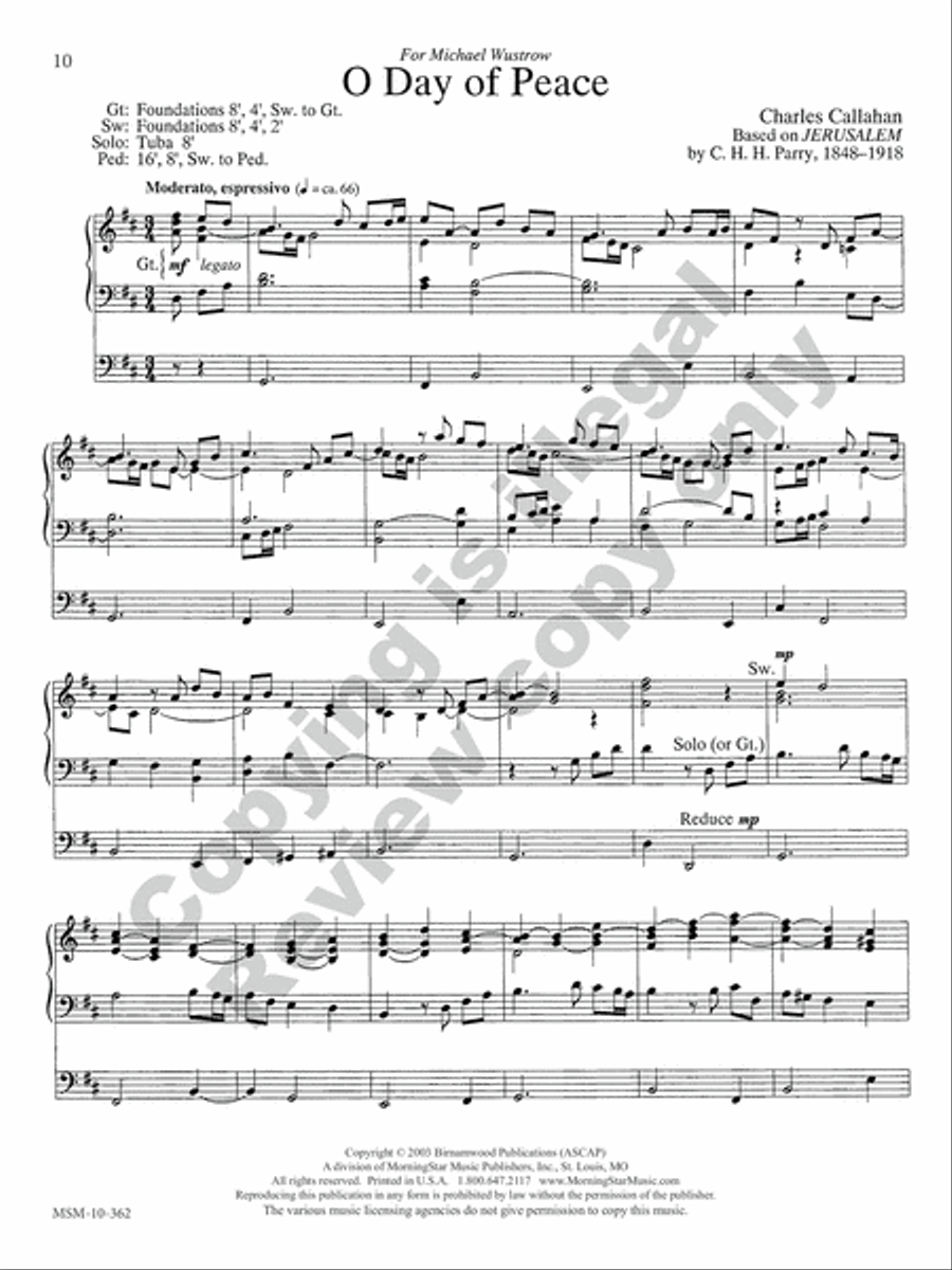 Lenten Postludes for Organ Organ Solo scores gallery preview page 19