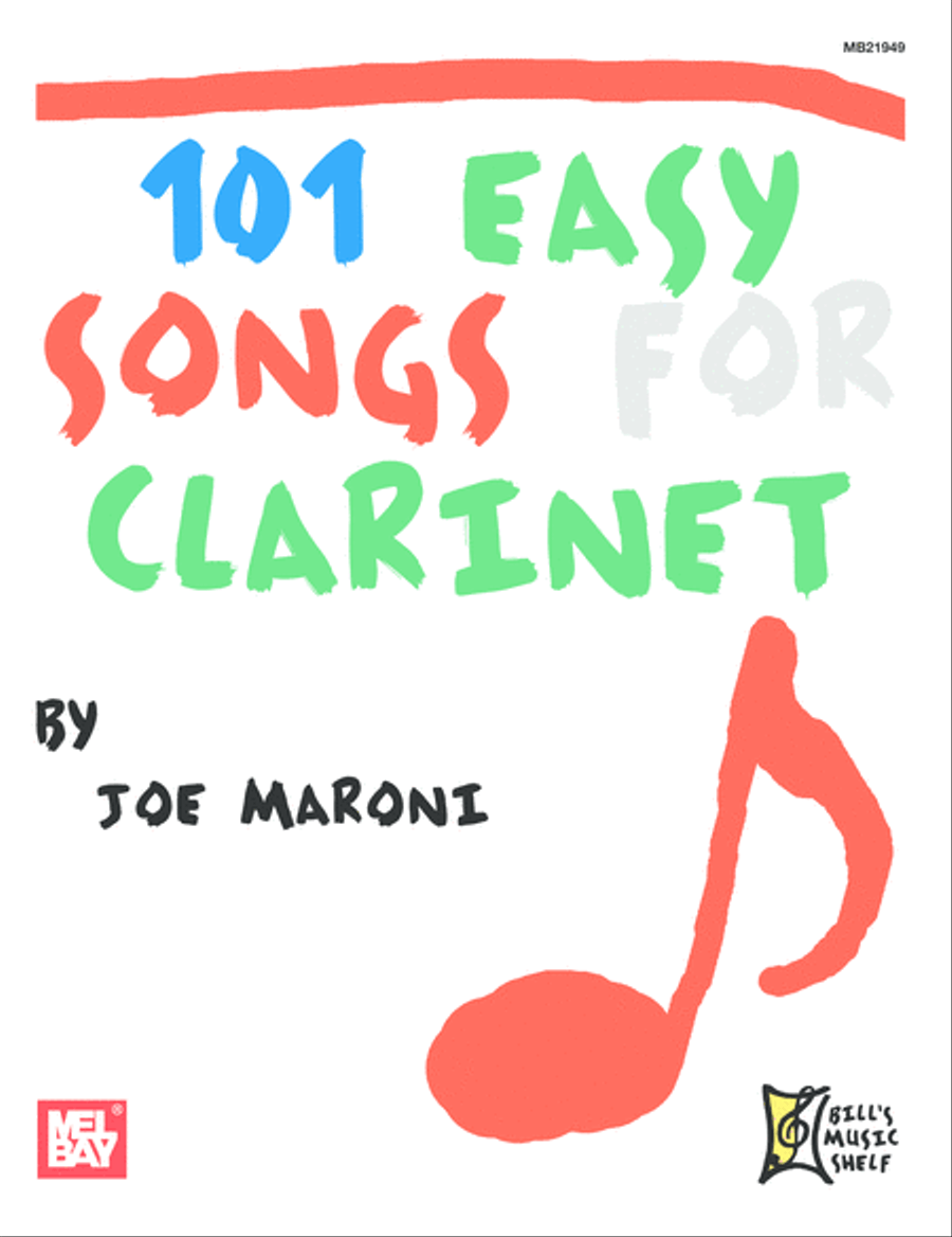 101 Easy Songs for Clarinet Clarinet Solo scores gallery preview page 1