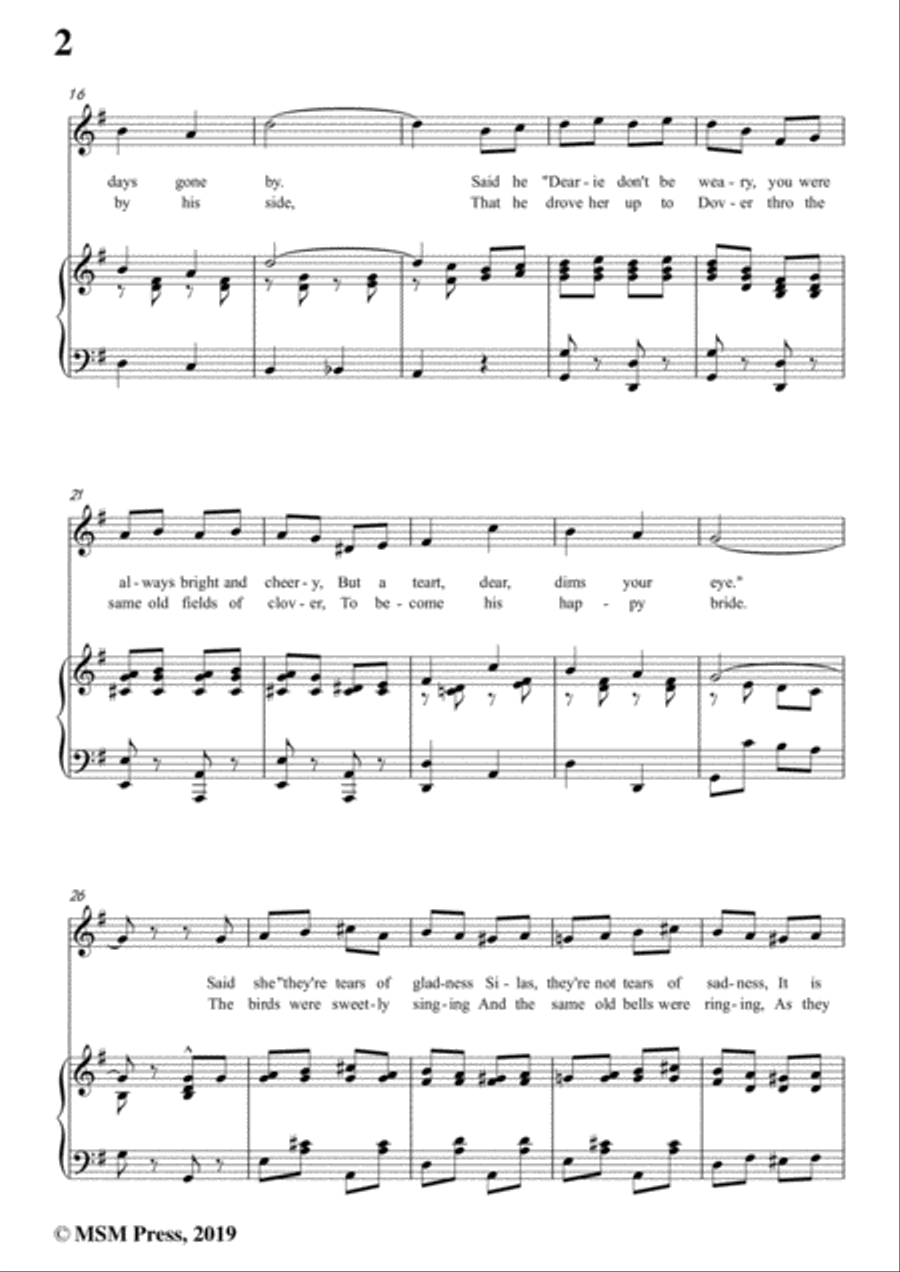 Percy Wenrich-Put On Your Old Grey Bonnet,in G Major,for Voice&Piano Voice scores gallery preview page 4