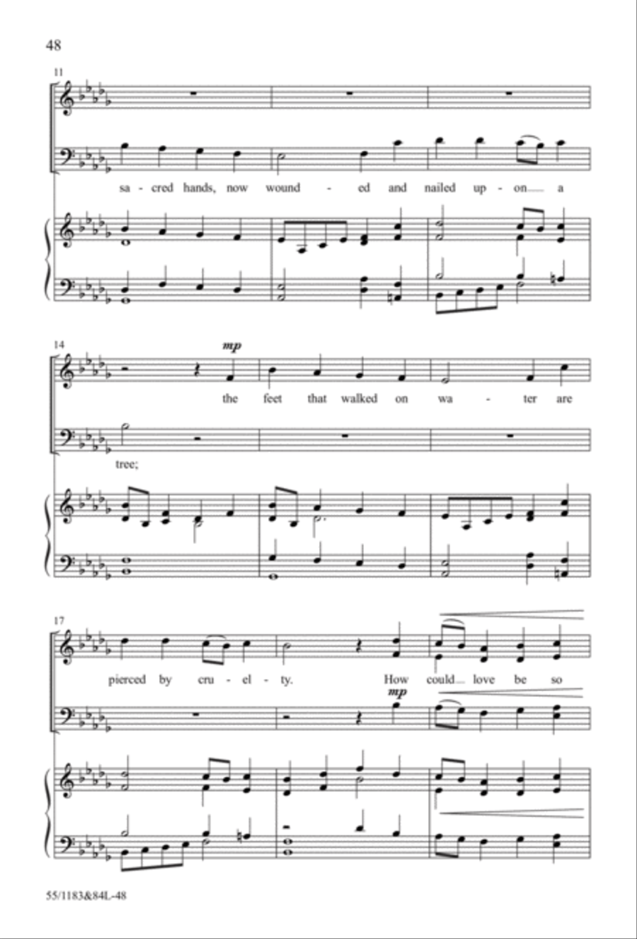 Come to the Cross and Remember - SATB with Performance CD 4-Part scores gallery preview page 32