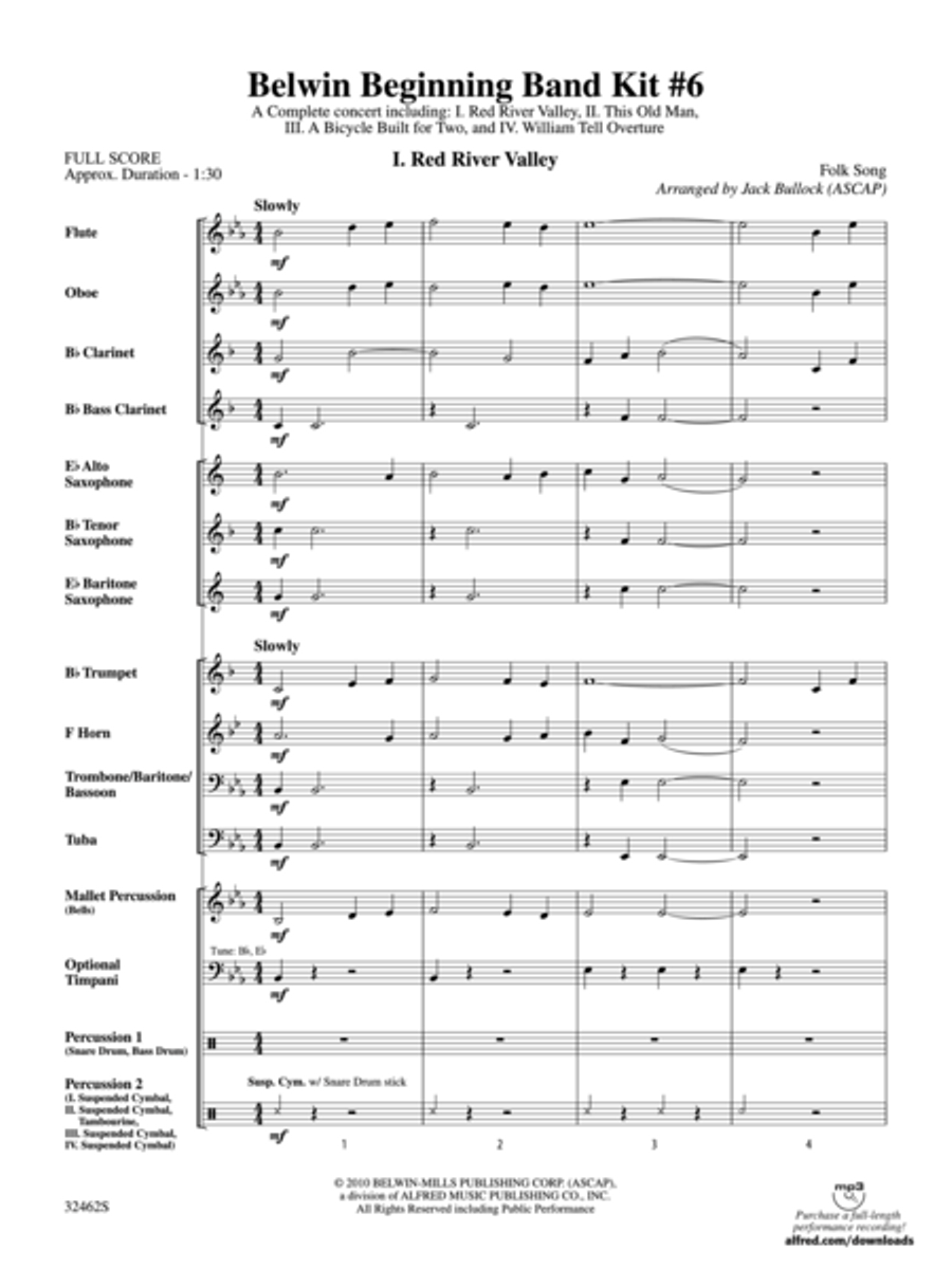 Belwin Beginning Band Kit #6 Concert Band scores gallery preview page 2