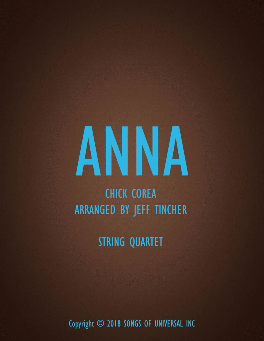 Anna Anna String Quartet scores gallery preview page 1
