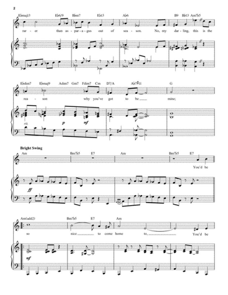 You'd Be So Nice To Come Home To [Jazz version] (from Something To Shout About) (arr. Brent Edstrom)
