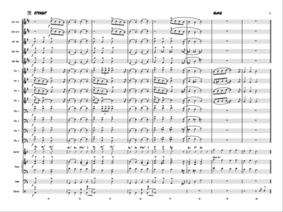 Hark The Herald Angels Swing! Jazz Ensemble scores gallery preview page 11
