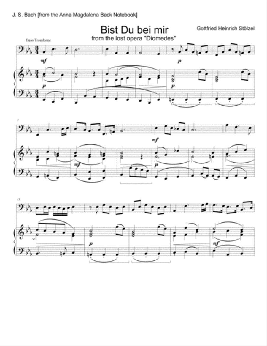 Bist du bei Mir [Anna Magdalena Bach Book] Piano scores gallery preview page 2