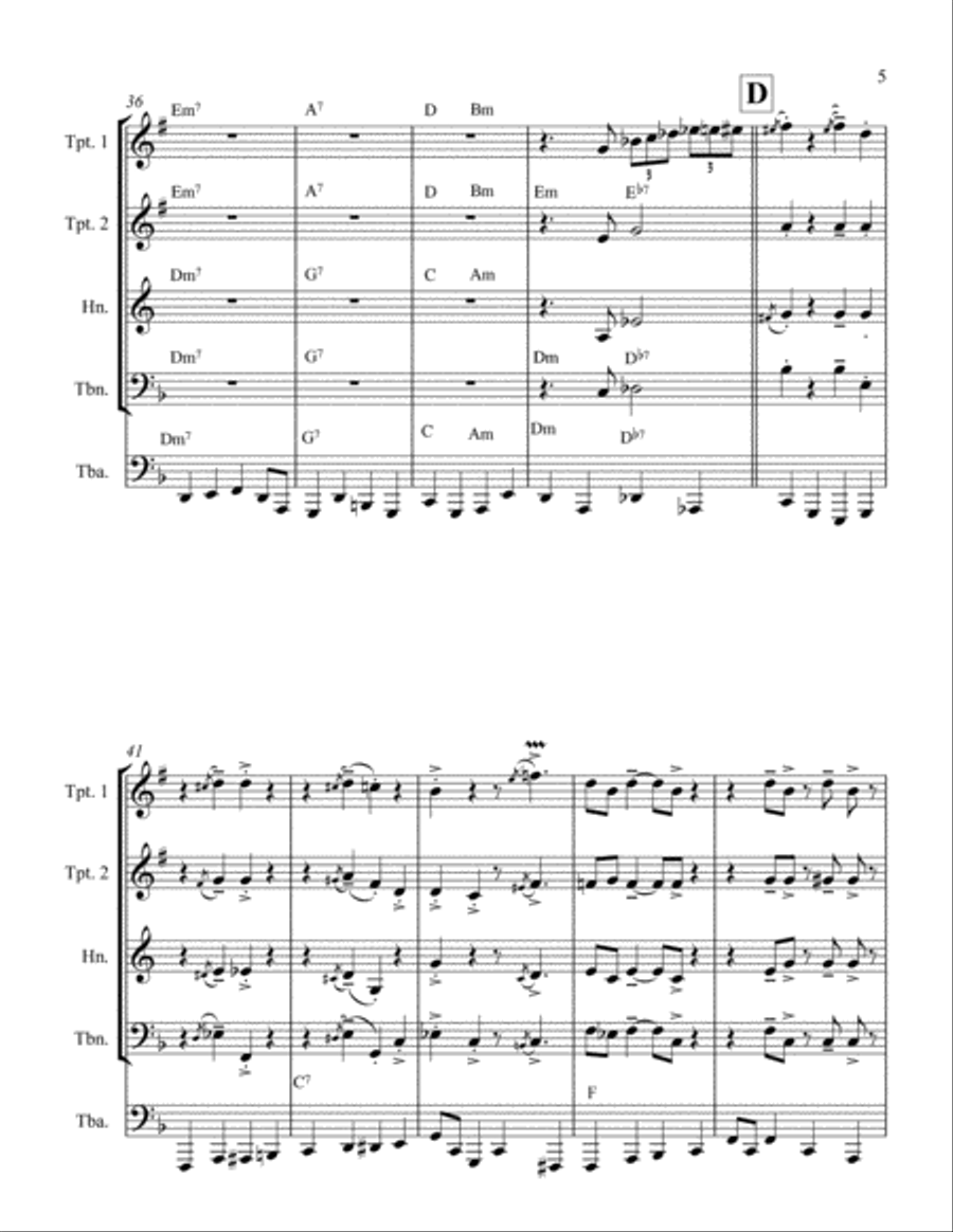 Institutional Blues Jazz Ensemble scores gallery preview page 5