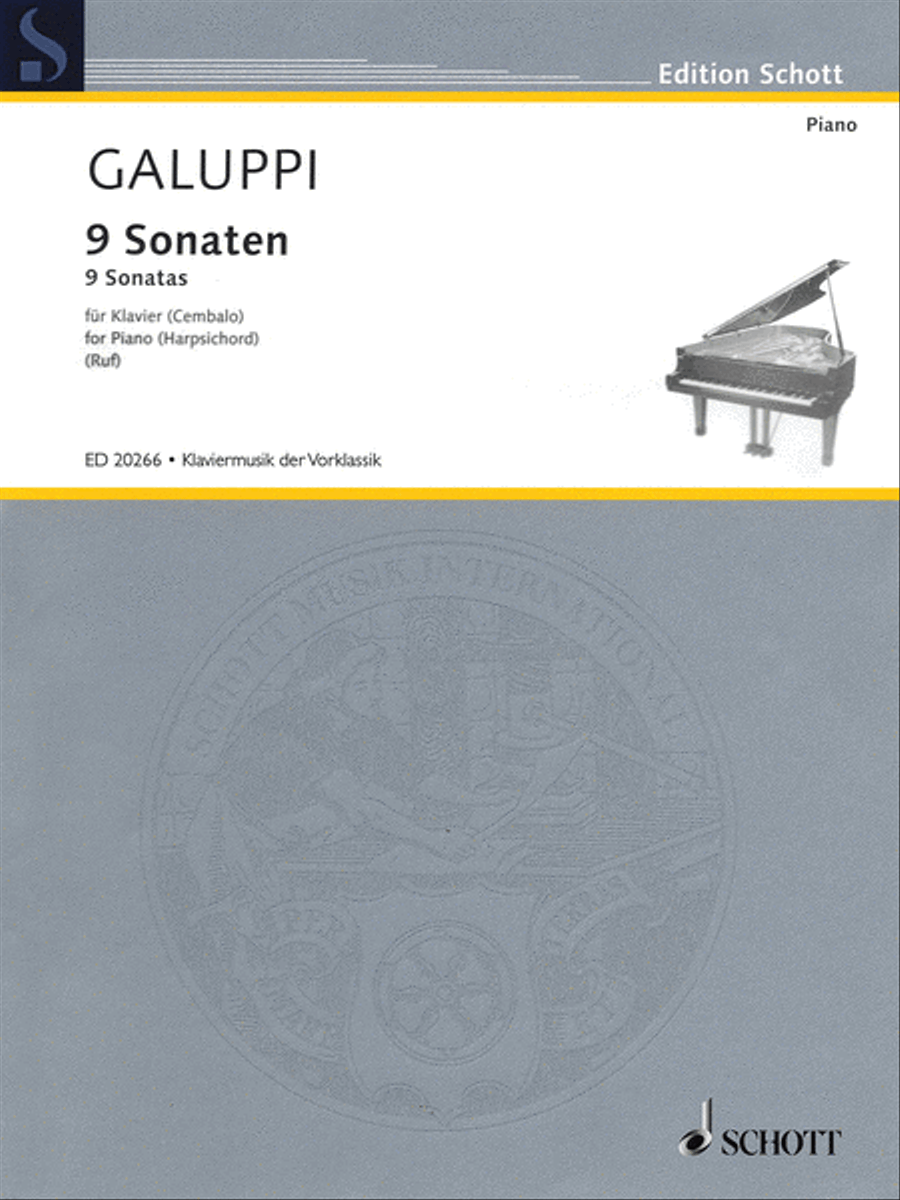 10 Sonatas by Baldassare Galuppi Harpsichord - Sheet Music