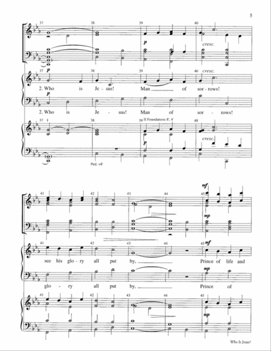 Who Is Jesus? Choir scores gallery preview page 5