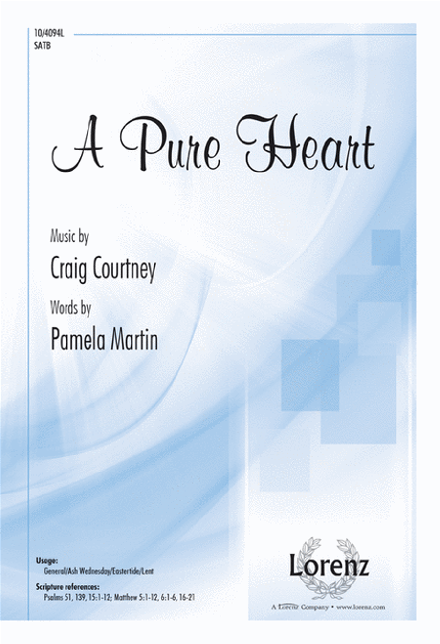 A Pure Heart 4-Part scores gallery preview page 1