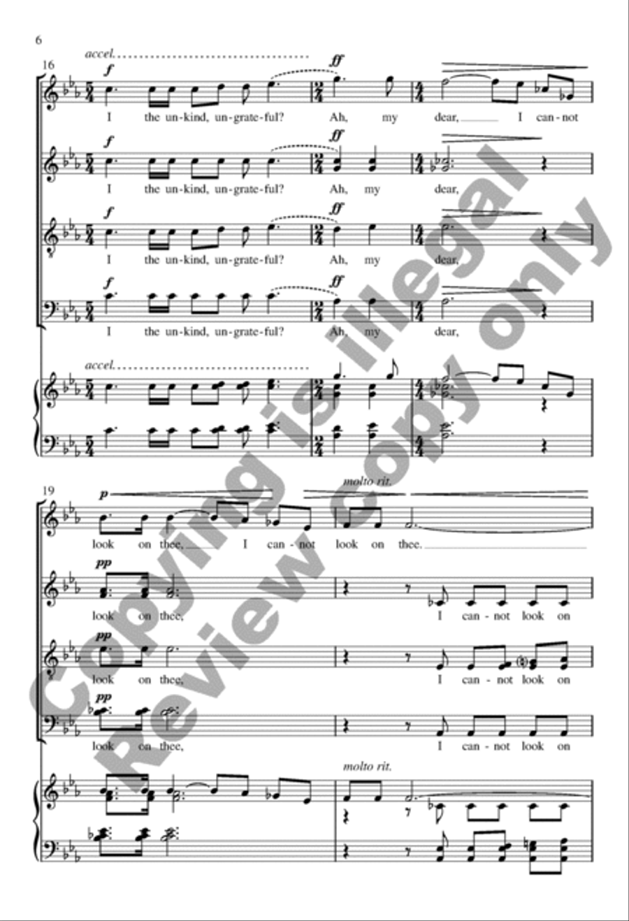 Love Bade Me Welcome Divisi scores gallery preview page 6