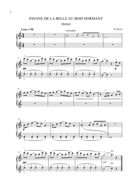 Ravel - Ma Mere l'Oye (piano 4 hands)