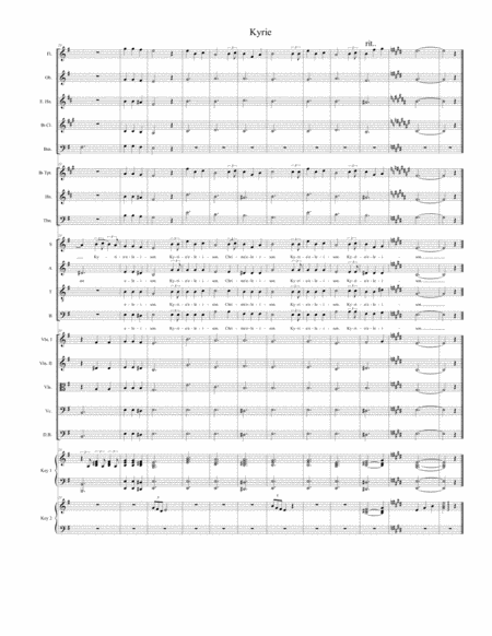Kyrie (from "Requiem Mass" - Full Score) image number null