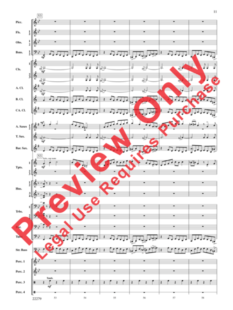 Bayou Breakdown Concert Band scores gallery preview page 12
