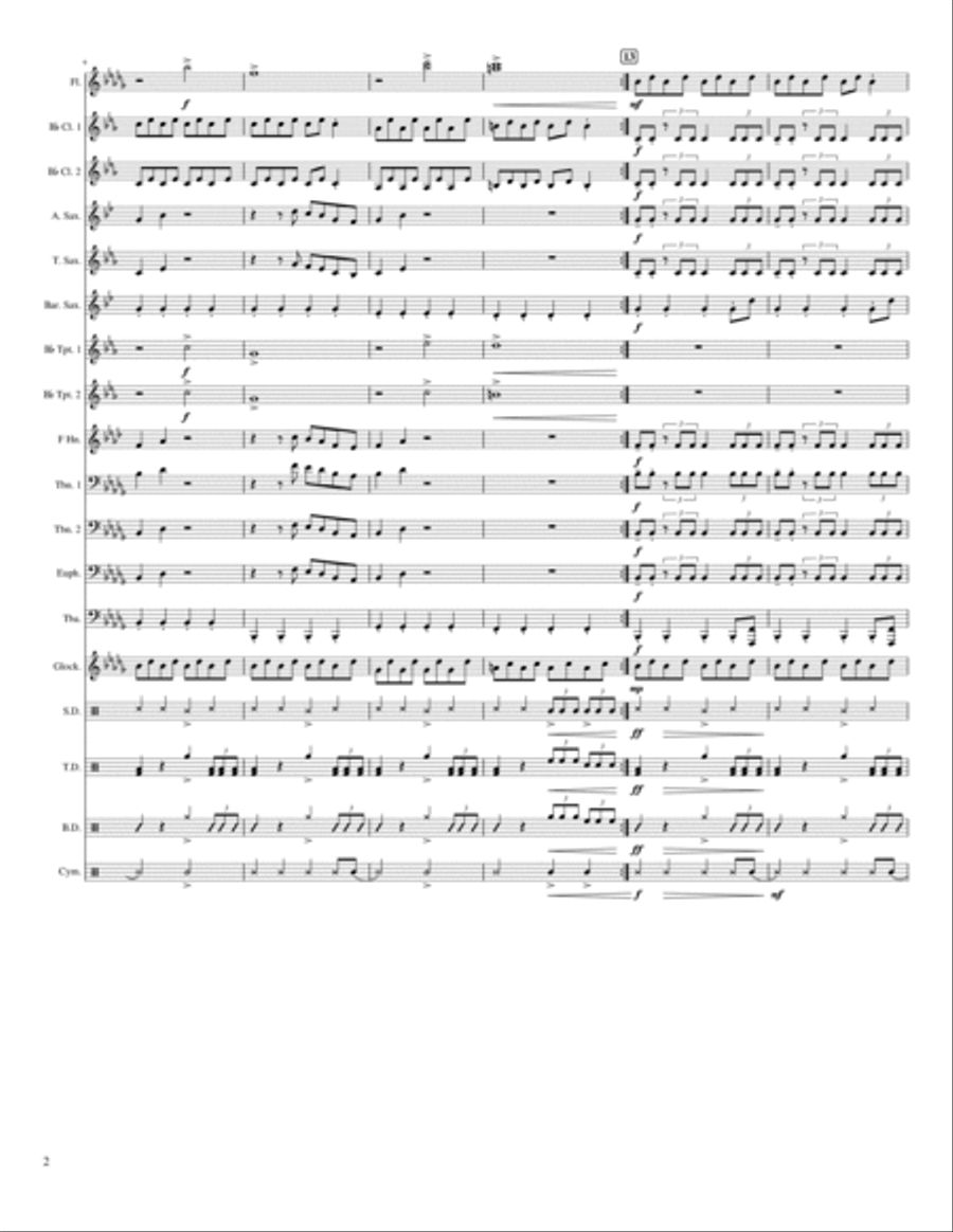 Believer Believer Marching Band scores gallery preview page 2