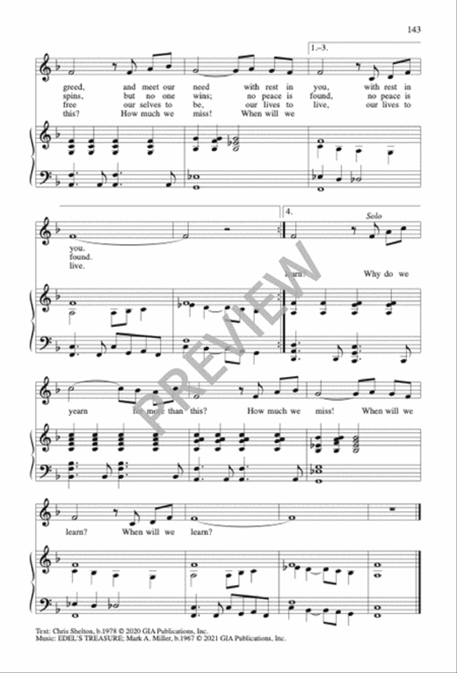 Sing No Empty Alleluias Sacred scores gallery preview page 129