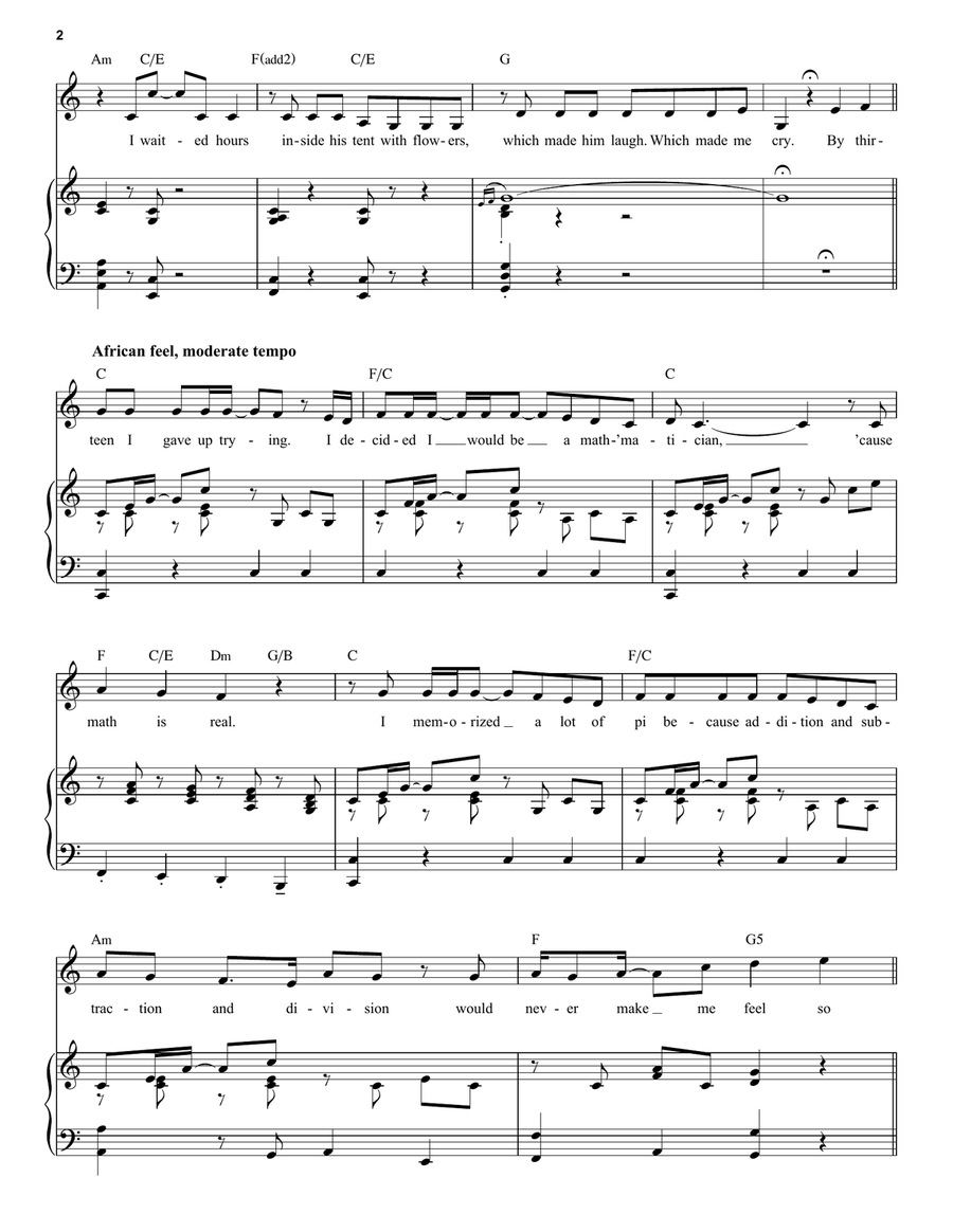 Stupid With Love (from Mean Girls: The Broadway Musical) Voice scores gallery preview page 2